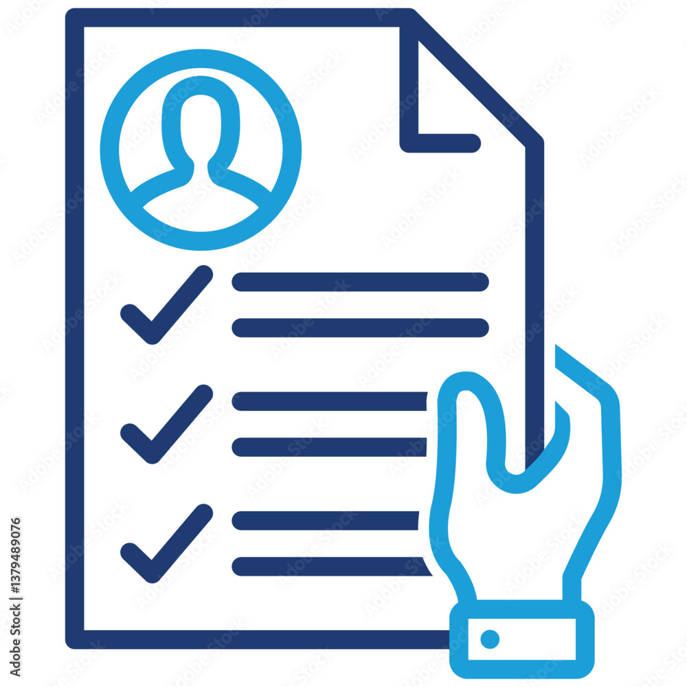 Obraz premium Job Application Icon