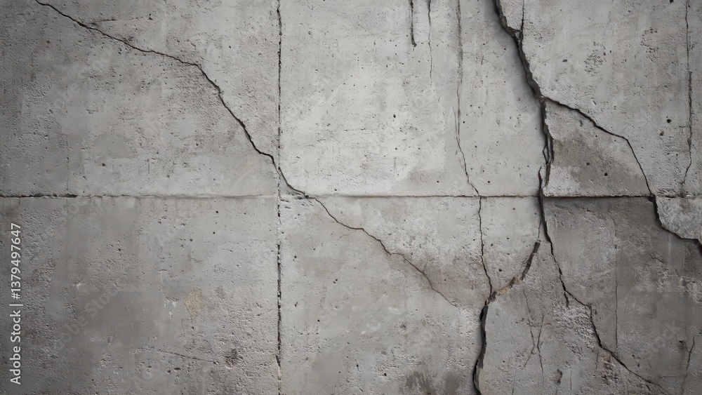 Obraz premium Cracked Concrete Wall Texture