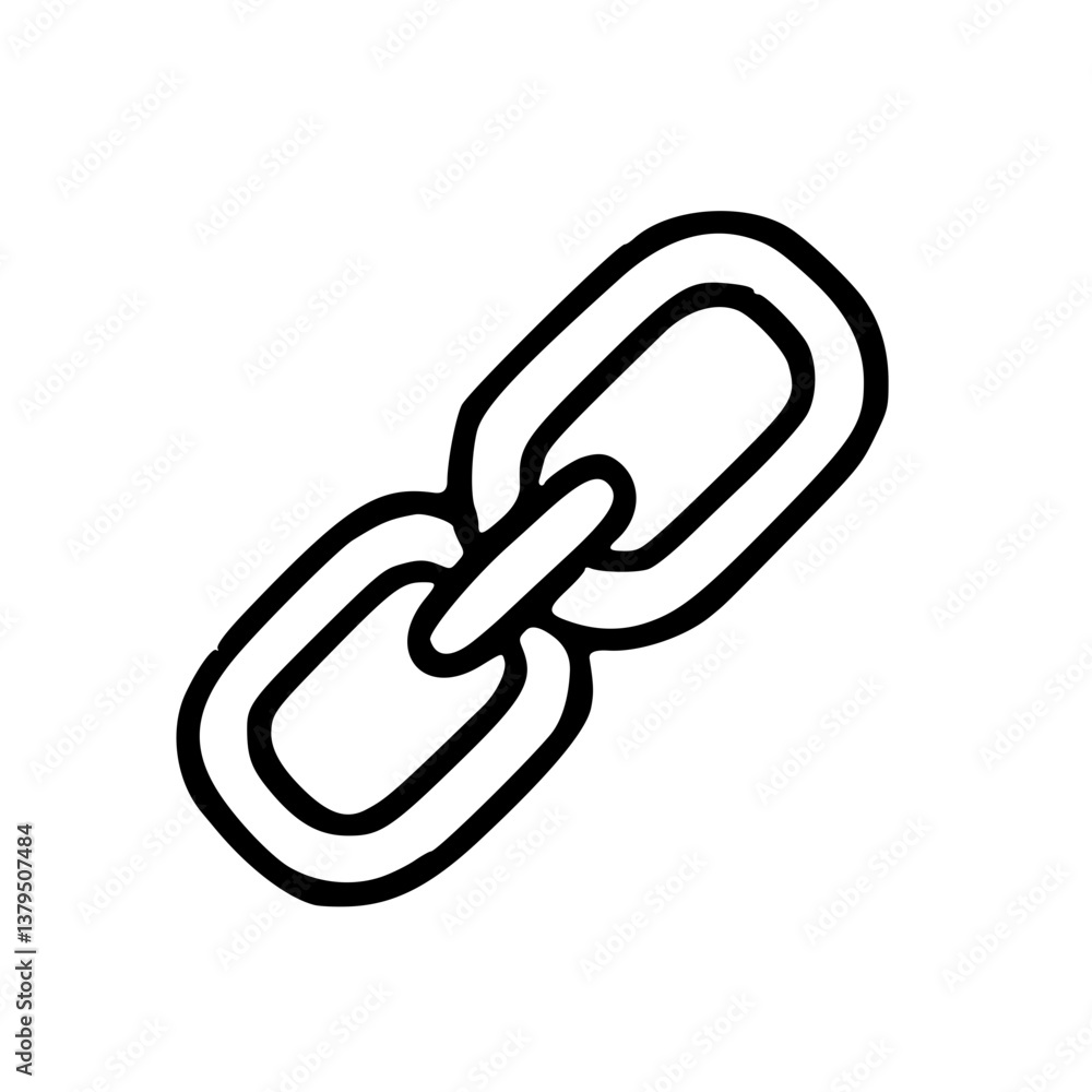 Simple Chain Link Icon Simple Chain Link Icon