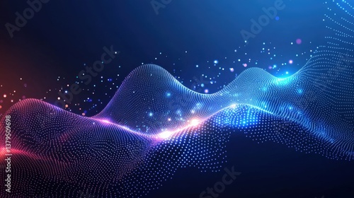 Wallpaper Mural Abstract Digital Waveform Design Torontodigital.ca