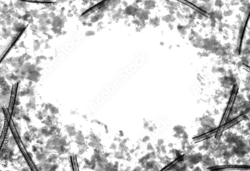 Abstract grunge black and white distressed texture background, Isolated on transparent background, PNG	
