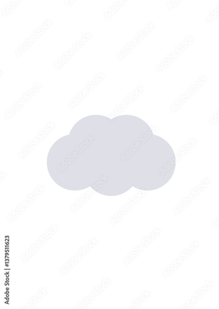 Simple hand-drawn illustration of clouds. It can represent cloudy weather. Simple hand-drawn illustration of clouds. It can represent cloudy weather.
