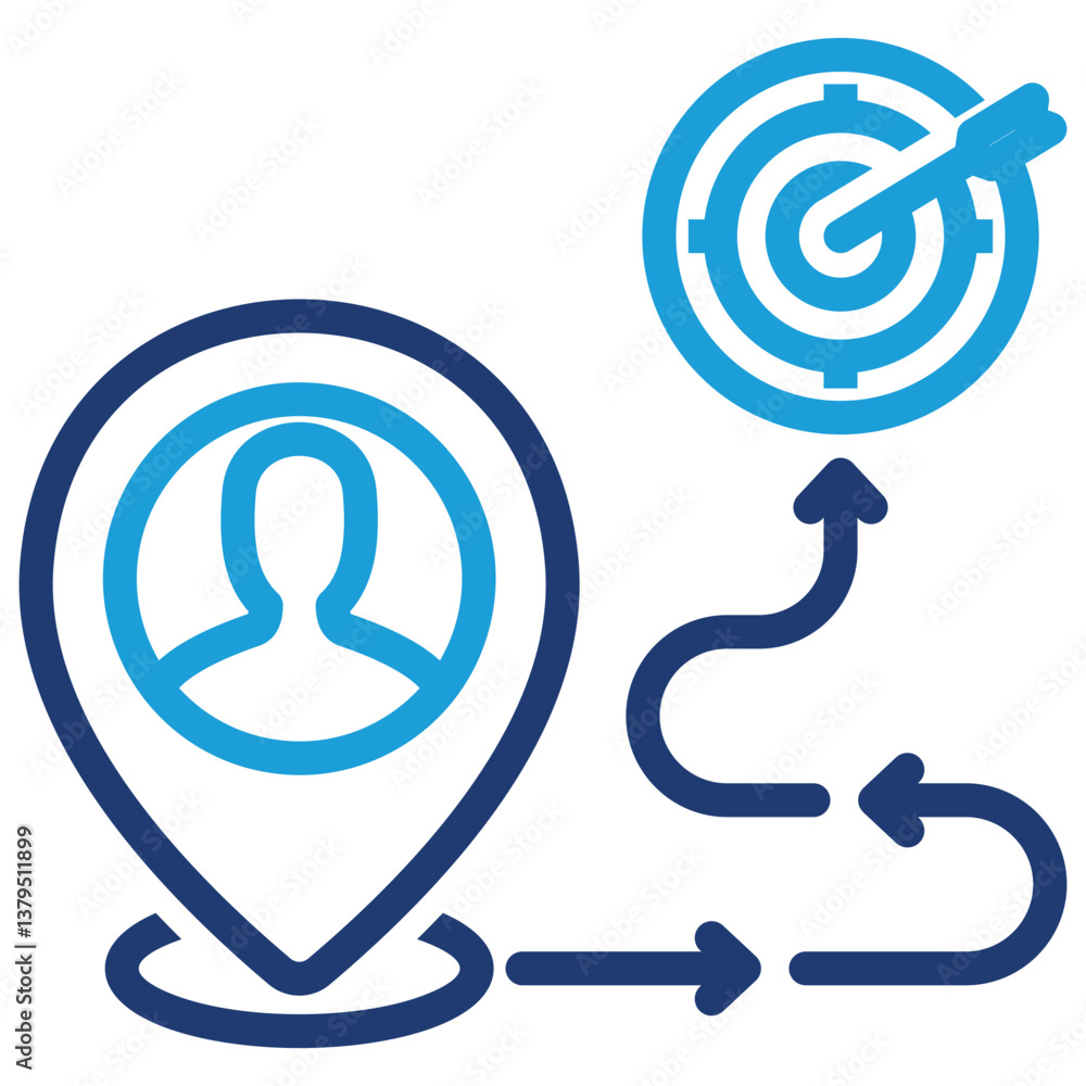 Customer Journey Icon Customer Journey Icon