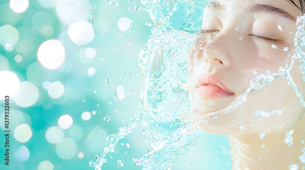 Refreshing water splash action indoor pool photography calm environment close-up viewpoint beauty concept Refreshing water splash action indoor pool photography calm environment close-up viewpoint beauty concept