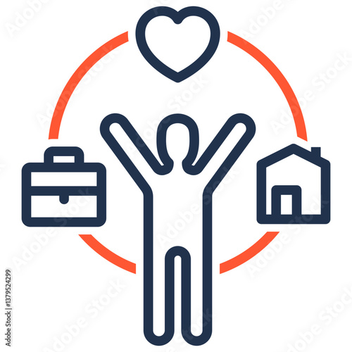 Work Life Balance Icon