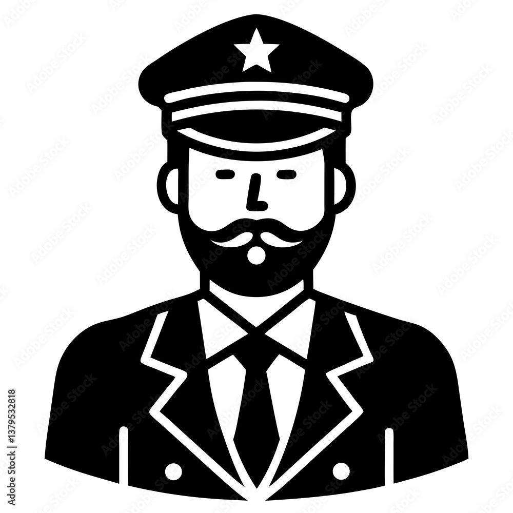 captain silhouette vector illustrator captain silhouette vector illustrator