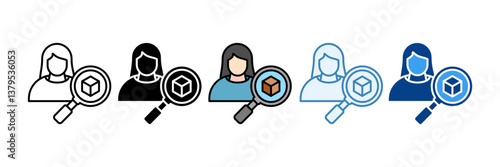 User Experience  Icon Set Multiple Style Collection