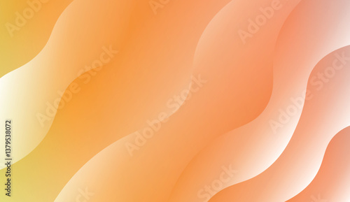 Template Background With Wave Geometric Shape. For Design, Presentation, Business. Vector Illustration with Color Gradient.