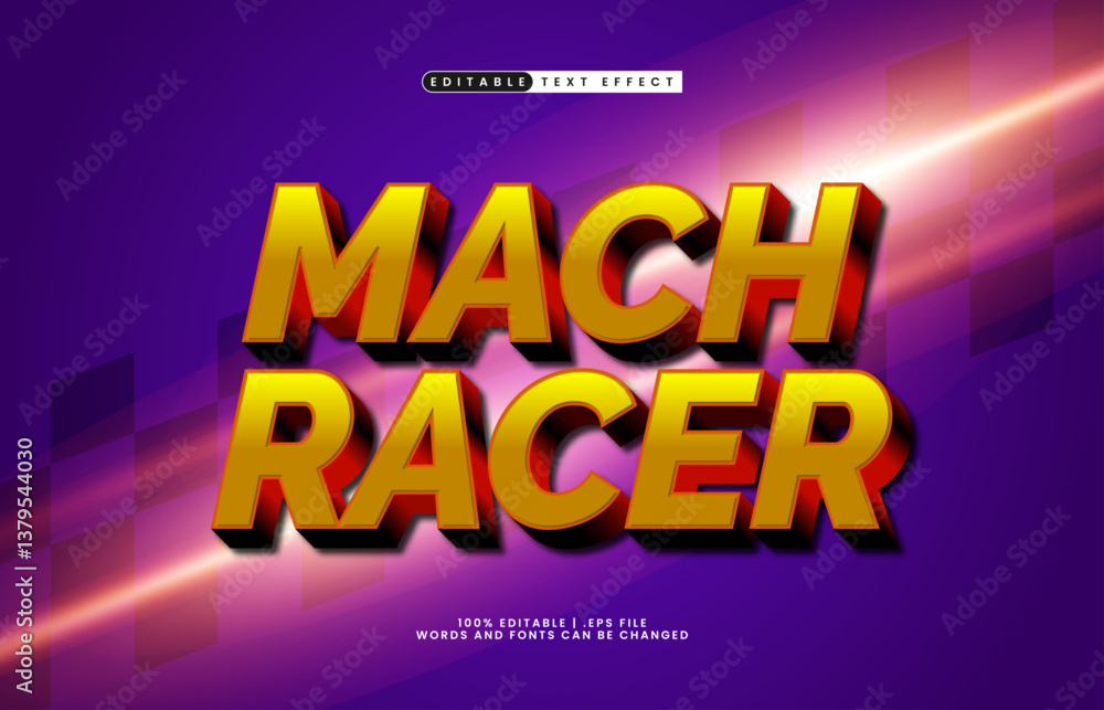 mach racer editable text effect with a fast and speed text effect mach racer editable text effect with a fast and speed text effect