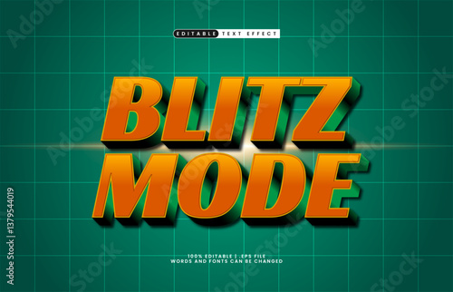 blitz mode editable text effect with a fast and speed text effect