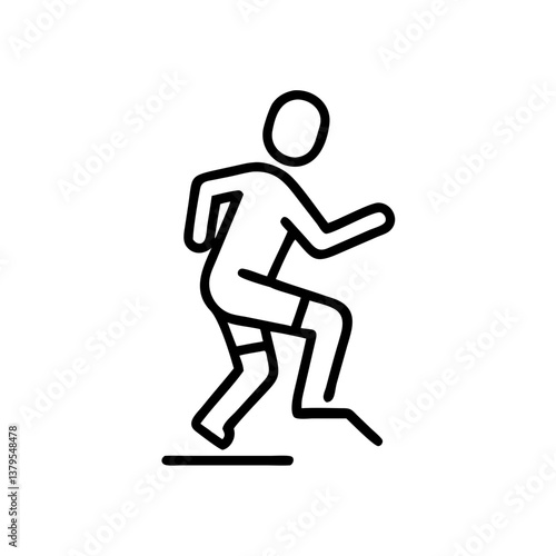 Athlete performing intense plyometric HIIT workout