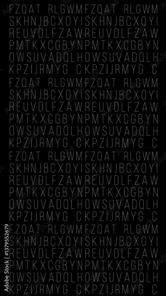 letras parpadeando en fondo negro para redes tarjetas o presentaciones hablar sin sentido