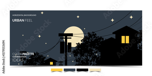 BACKGROUND 538 WITH MODERN ABSTRACT HOUSE AND TREE FOR BRAND IDENTITY, PRESENTATION AND A LOT OF DESIGN NEEDS