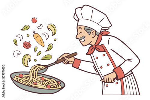 chef with a spoon