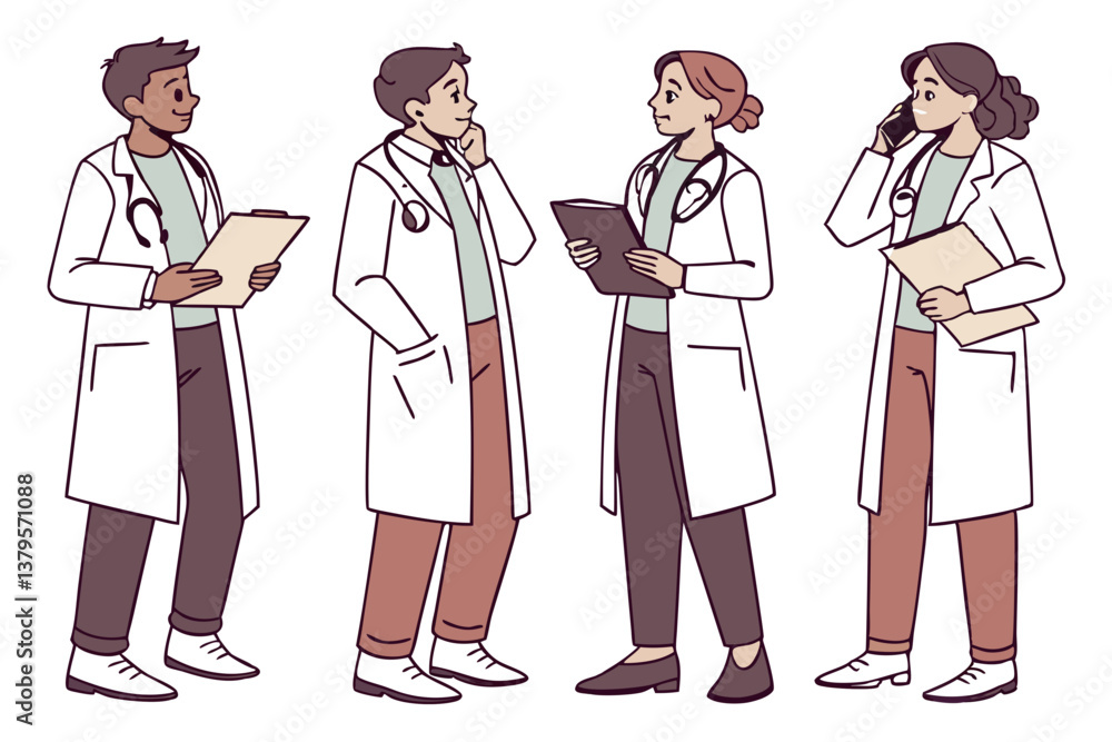 Fototapeta premium doctor and nurse