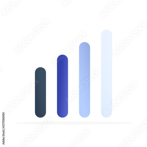 network signal icon, flat colored vector. modern and minimalist design