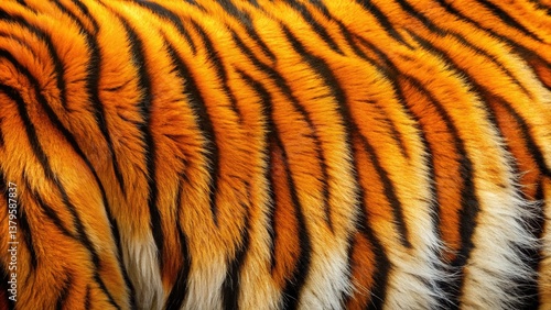 Obraz na płótnie Bold Orange Tiger Stripe Background - Vibrant Abstract Texture w salonie
