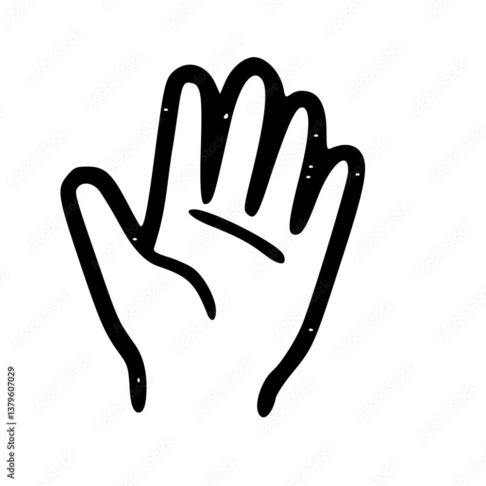 Hand Drawn Hand Illustration Hand Drawn Hand Illustration