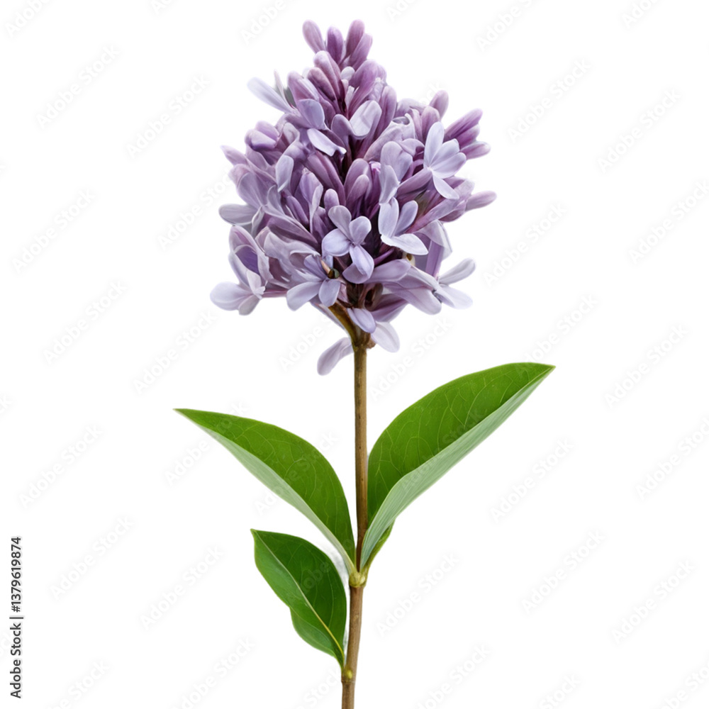 Obraz premium lilac isolated on white background