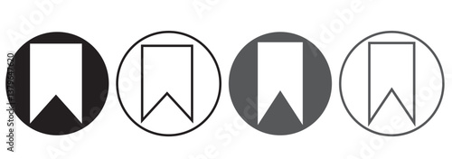 Bookmark icon. bookmarks for phone vector icon. bookmark for internet online views. Social media flat icon. Vector illustration.