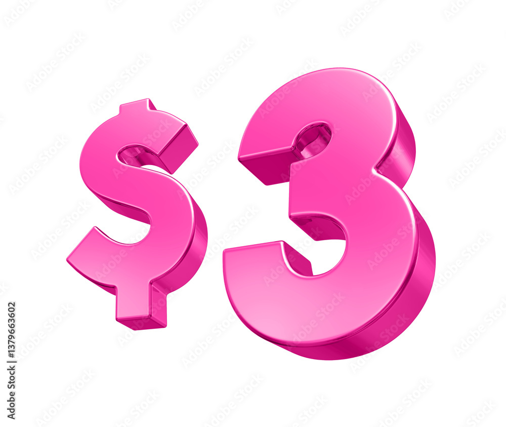 Pink Dollar Number 3 Pink Dollar Number 3