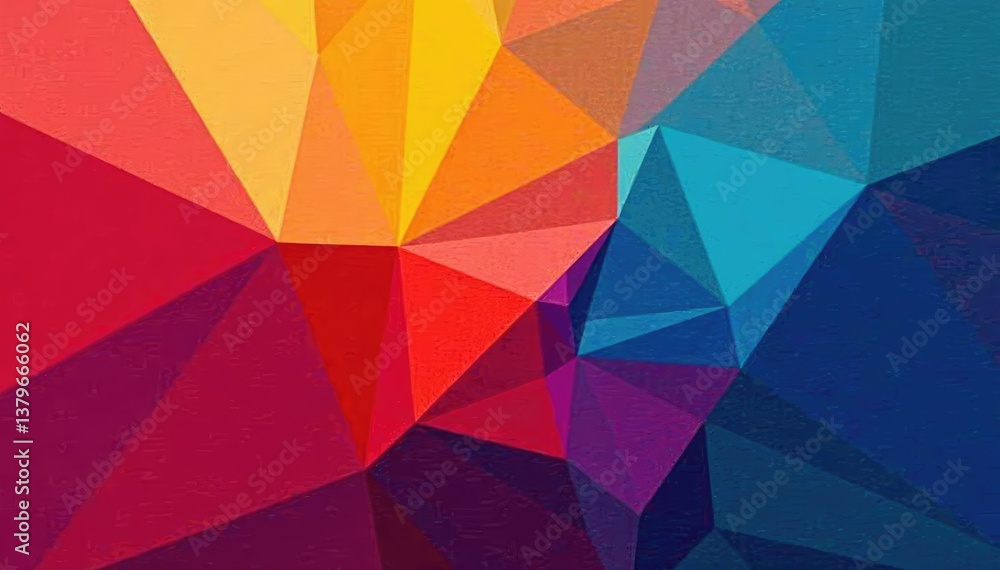 Obraz premium Bold abstract design, vibrant hues, repeating motif , patterned, decor