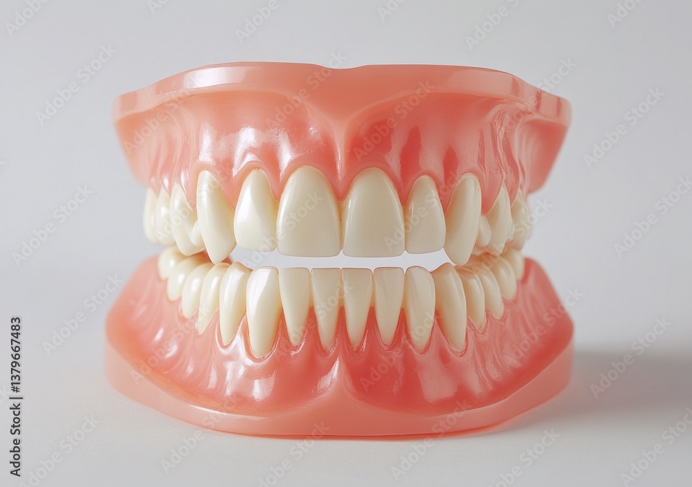 Fototapeta premium Dental Model Showing Teeth and Gums for Educational or Medical Use