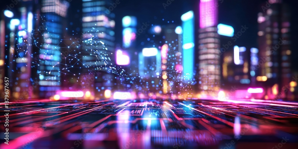 A digital hologram, pulsating with the energy of 5G networks, intertwined with the intricate web of the internet of things, illuminating a futuristic cityscape. A digital hologram, pulsating with the energy of 5G networks, intertwined with the intricate web of the internet of things, illuminating a futuristic cityscape.