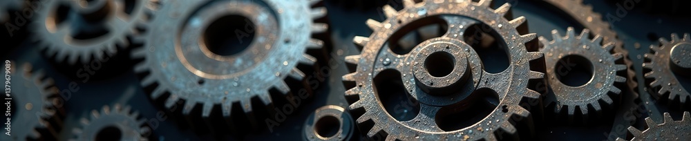 Abstract gear wheel mechanism Intricate metal cogs, technical background , abstract, silver, texture Abstract gear wheel mechanism Intricate metal cogs, technical background , abstract, silver, texture