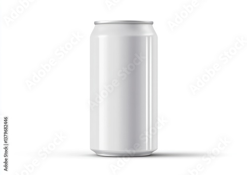Wallpaper Mural Isolated White Aluminum Can for Beverage Mockup Product Presentation Torontodigital.ca