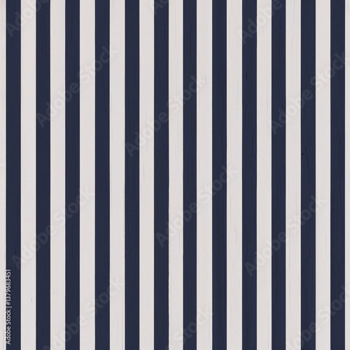 Striped fabric pattern in navy blue and white colors  