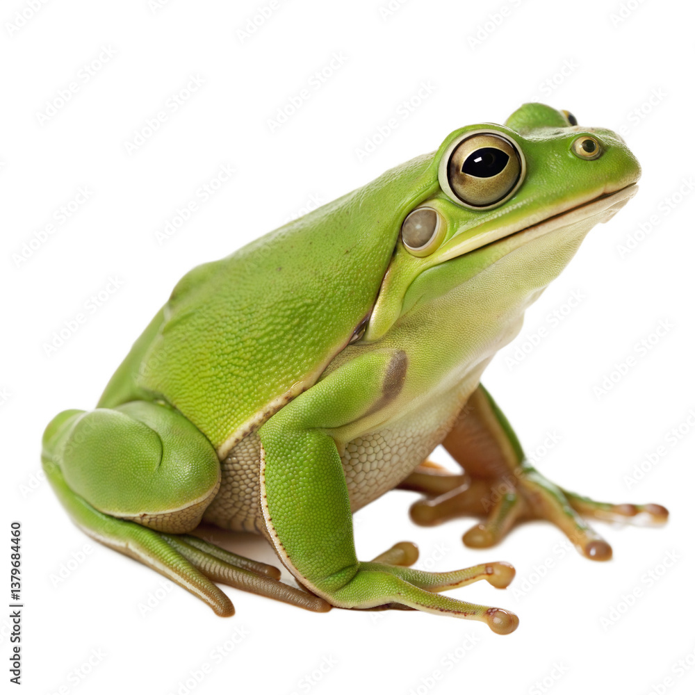 Obraz premium Green Frog AI Generated Image