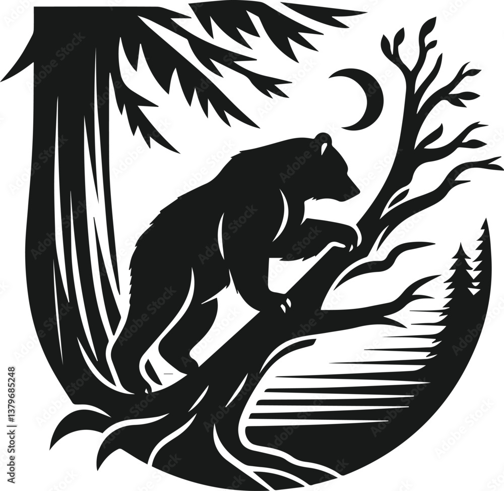 Obraz premium Bear vector