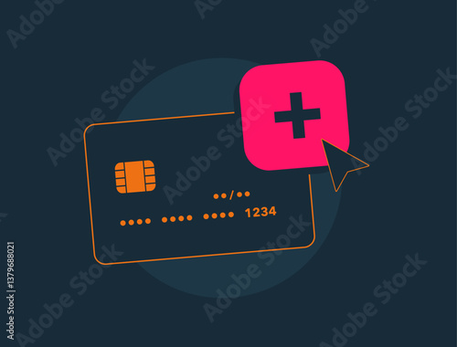 Credit card cloning and fraud risks with duplicate bank cards, financial theft and unauthorized transactions. Cybercrime, identity theft and payment security concerns. Cloning card vector illustration