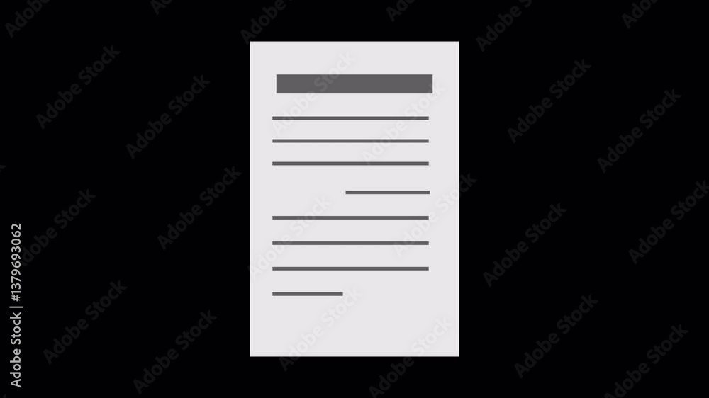Accepted Paper stamp animation on black background, paper check mark list accepted stamp sign, document accepted stamp with alpha channel. Accepted Paper stamp animation on black background, paper check mark list accepted stamp sign, document accepted stamp with alpha channel.