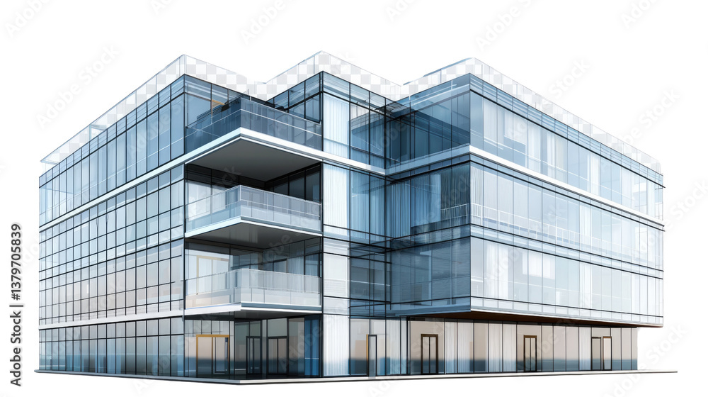 Architectural Marvel: A modern, multi-story building with a striking glass facade, showcasing a contemporary design and a sense of openness. Architectural Marvel: A modern, multi-story building with a striking glass facade, showcasing a contemporary design and a sense of openness.