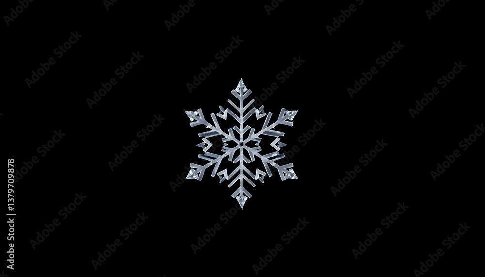 snowflake is shown on a black background snowflake is shown on a black background