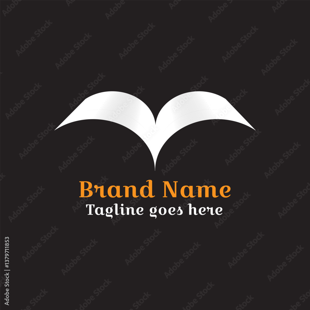 Open book icon logo vector design with cloud, sun, flower, and wave, wings, fly elements. Open book icon logo vector design with cloud, sun, flower, and wave, wings, fly elements.