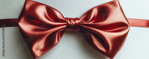 Obraz na płótnie red ribbon bow w salonie