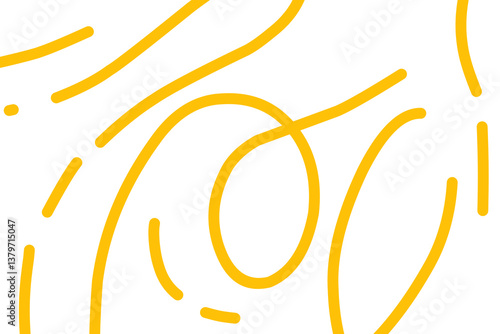 Yellow noodle pattern. Abstract Noodle seamless pattern for wallpaper and background.