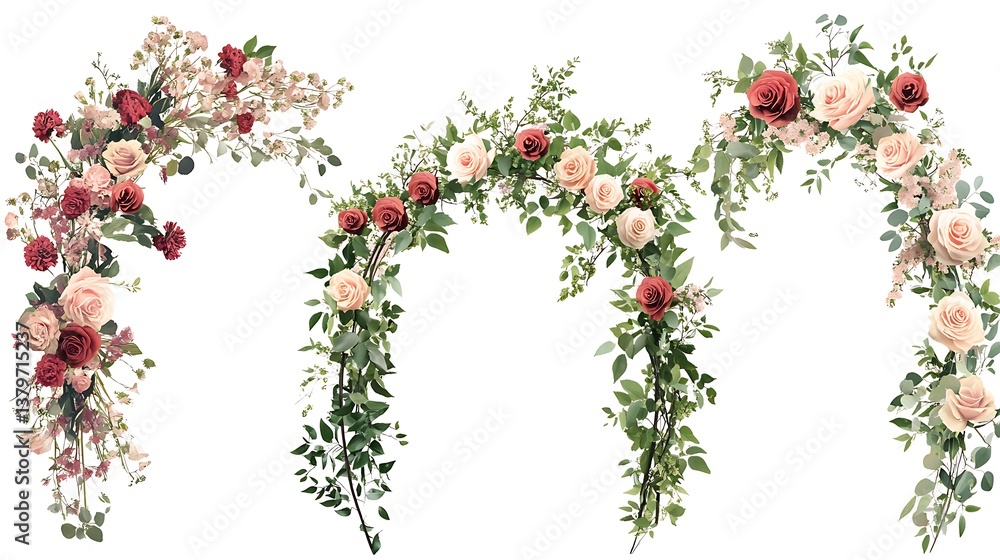 spring flowers isolated on white
