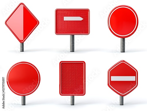 Obraz na płótnie red traffic sign w salonie