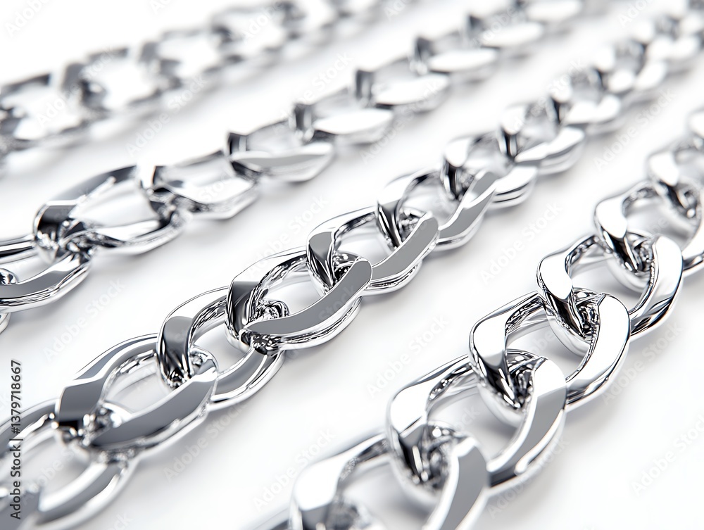 silver chain links