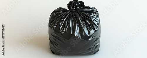 Obraz na płótnie black garbage bag isolated w salonie