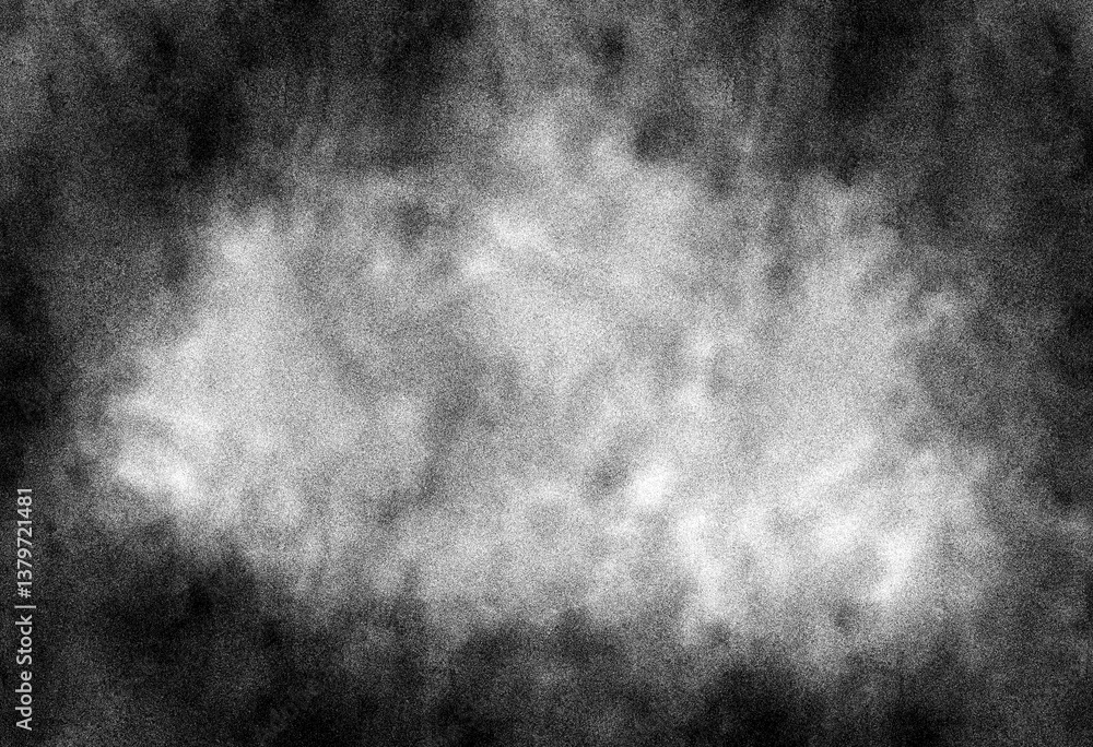 Obraz premium Abstract grunge black and white distressed texture background, Isolated on transparent background, PNG 