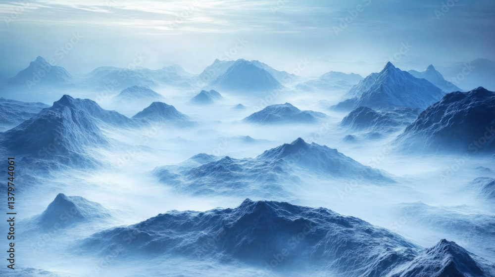 Obraz premium Earth day in alien mountains