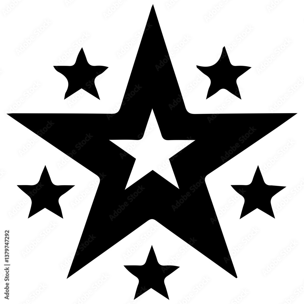 star icon decoration seamless pattern design bright illustration star icon decoration seamless pattern design bright illustration