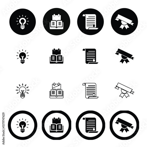 icons, symbols, and an additional set.