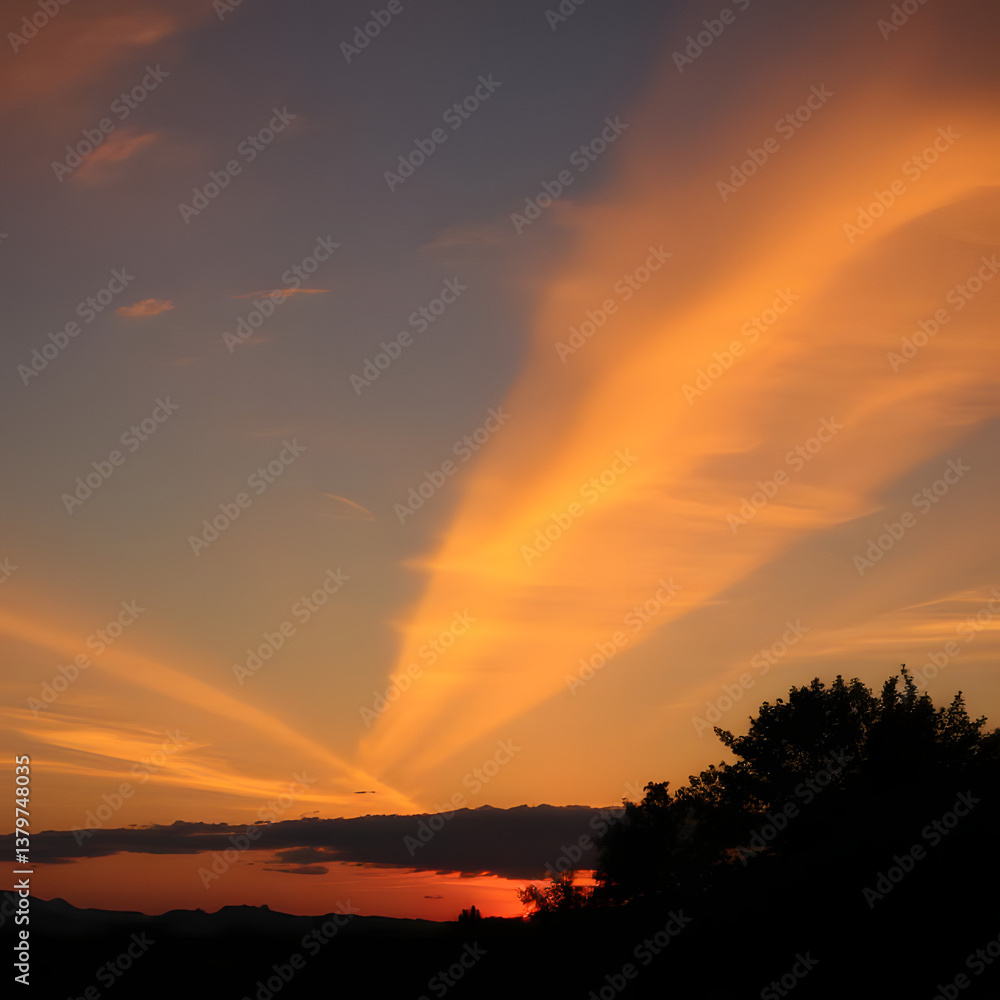 Obraz premium beautiful sunset