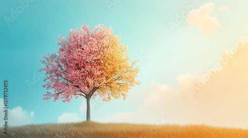 Blossoming Tree: A vibrant ...